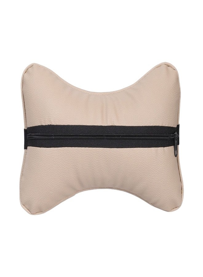 SEVAM Car Neck Rest Pillow, Cushion Neck Support (Beige) - Image 5